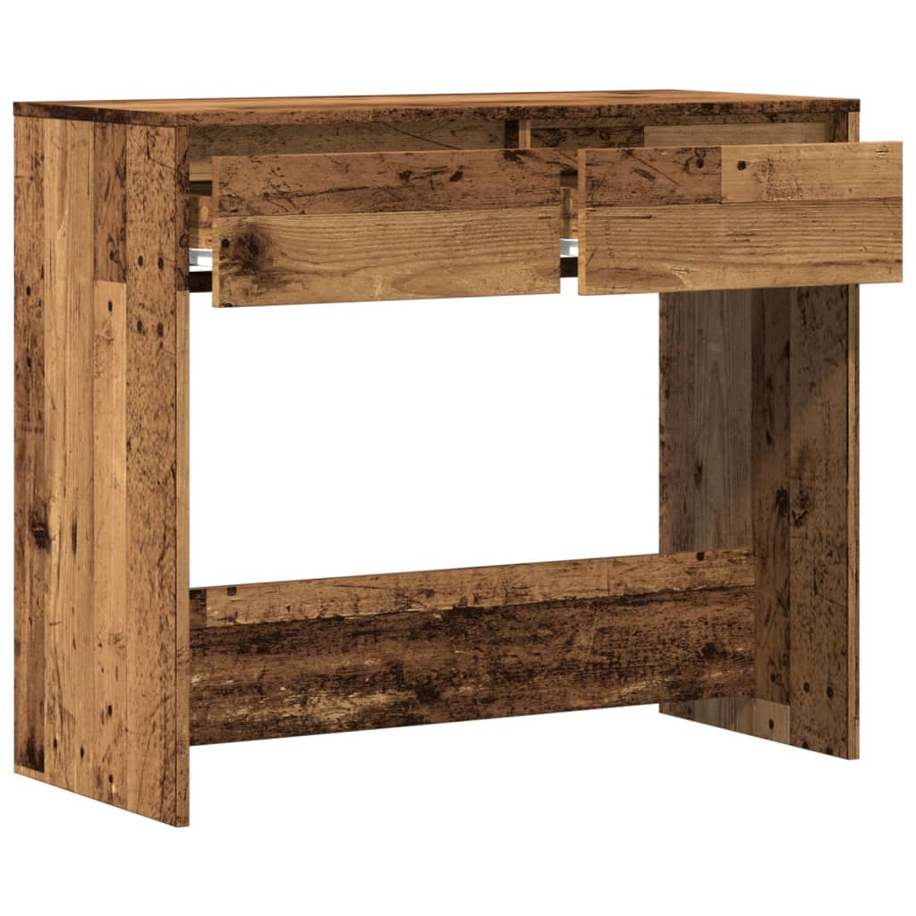 Table console vieux bois 89x41x76,5 cm bois d'ingénierie