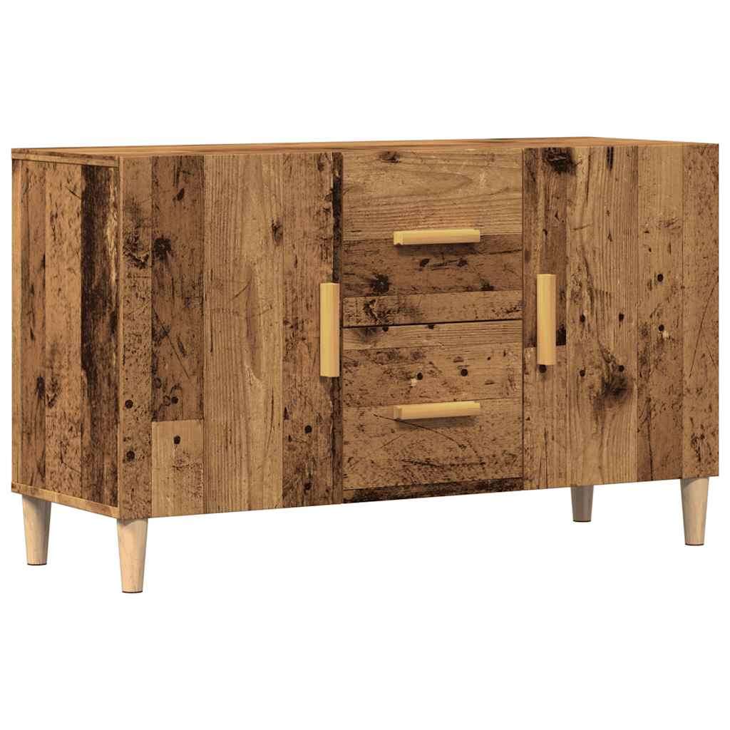 Buffet vieux bois 100x36x60 cm bois d'ingénierie