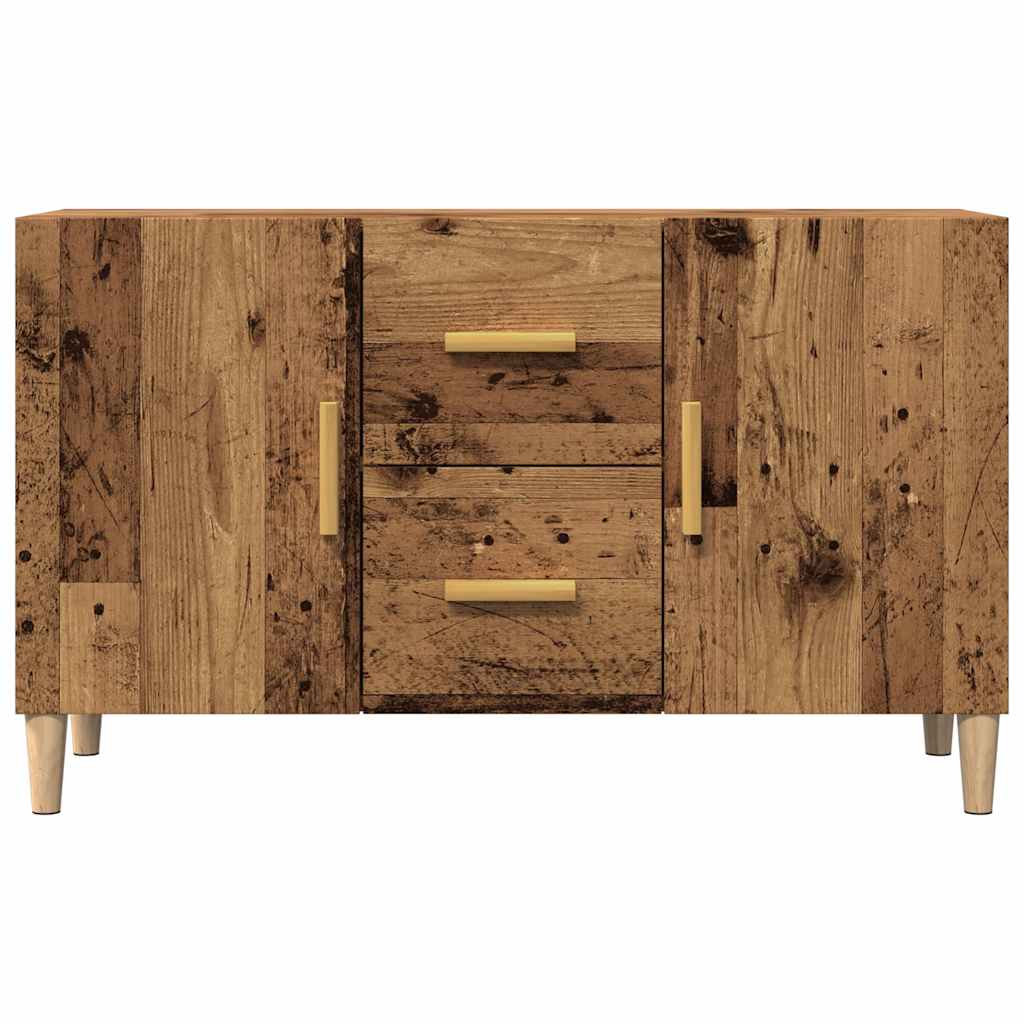 Buffet vieux bois 100x36x60 cm bois d'ingénierie