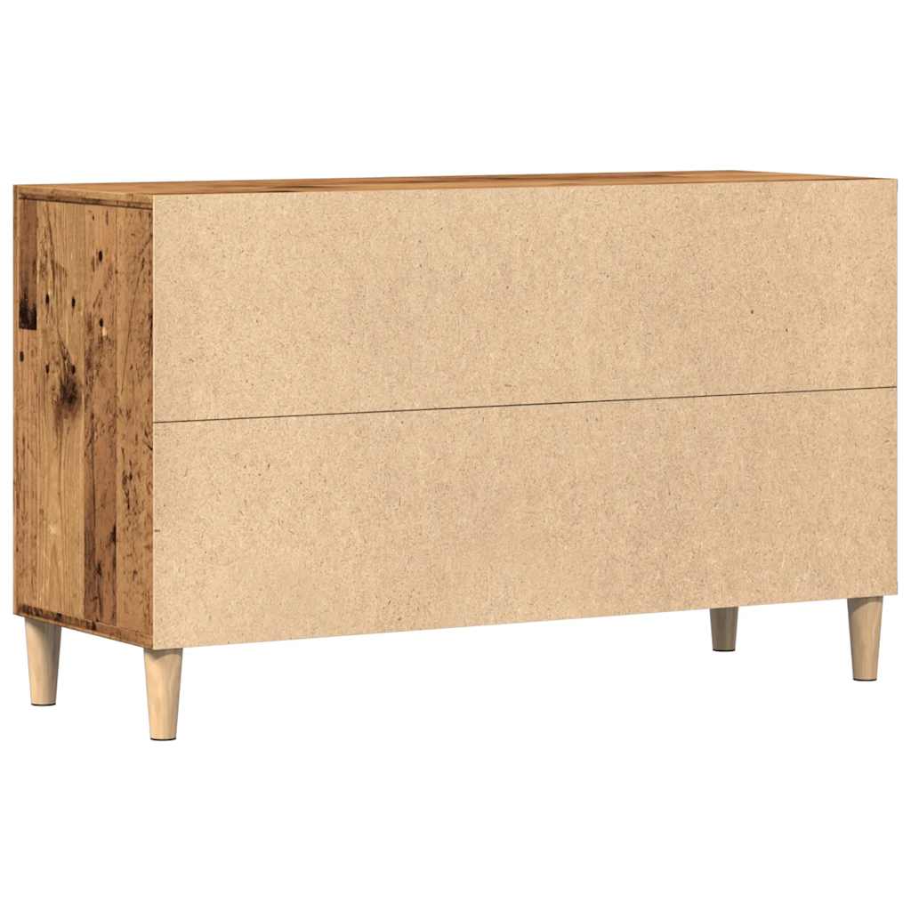 Buffet vieux bois 100x36x60 cm bois d'ingénierie