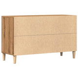 Buffet chêne artisanal 100x36x60 cm bois d'ingénierie