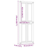 CORONA Scheunentor 70x210 cm massives Kiefernholz