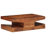 Table basse 90x60x30 cm bois massif d'acacia