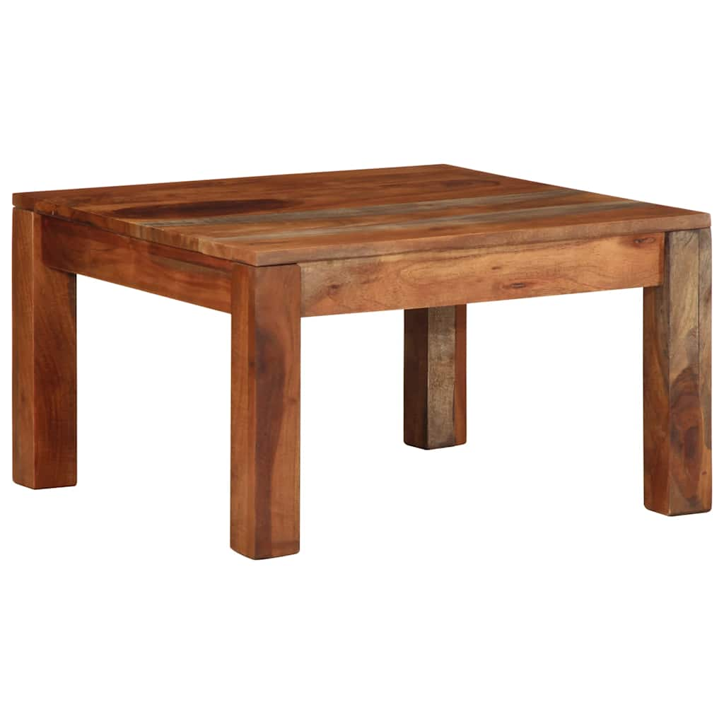 Table basse 60x60x35 cm bois massif d'acacia