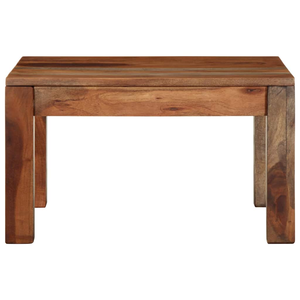 Table basse 60x60x35 cm bois massif d'acacia