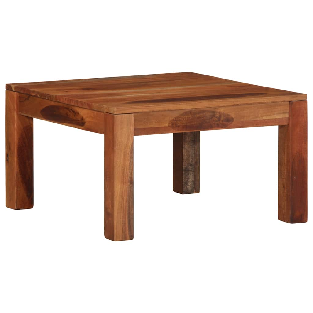 Table basse 60x60x35 cm bois massif d'acacia