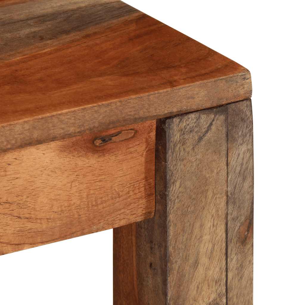 Table basse 60x60x35 cm bois massif d'acacia