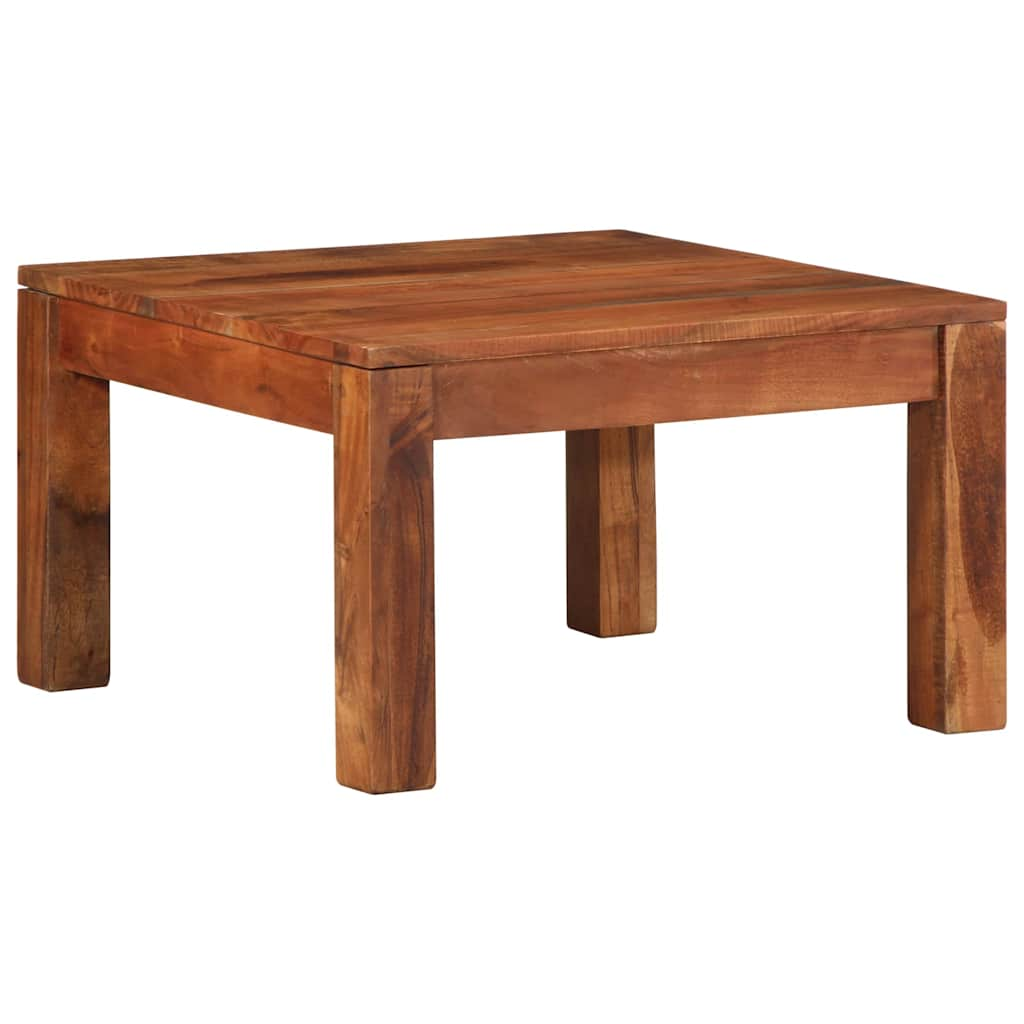 Table basse 60x60x35 cm bois massif d'acacia