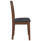 Chaises à manger coussins 2 pcs marron bois massif caoutchouc