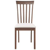 Chaises à manger coussins 2 pcs marron bois massif caoutchouc