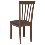 Chaises à manger coussins 2 pcs marron bois massif caoutchouc