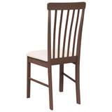 Chaises à manger coussins 2 pcs marron bois massif caoutchouc