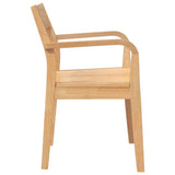 Chaises à manger 2 pcs bois massif naturel caoutchouc