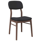 Chaises à manger coussins 2 pcs marron bois massif caoutchouc