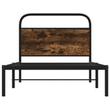 Cadre de lit sans matelas 100x190 cm chêne fumé bois ingénierie