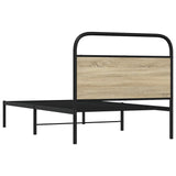 Cadre de lit sans matelas 90x190cm chêne sonoma bois ingénierie