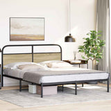 Cadre de lit sans matelas 150x200 cm chêne sonoma