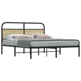 Cadre de lit sans matelas 150x200 cm chêne sonoma