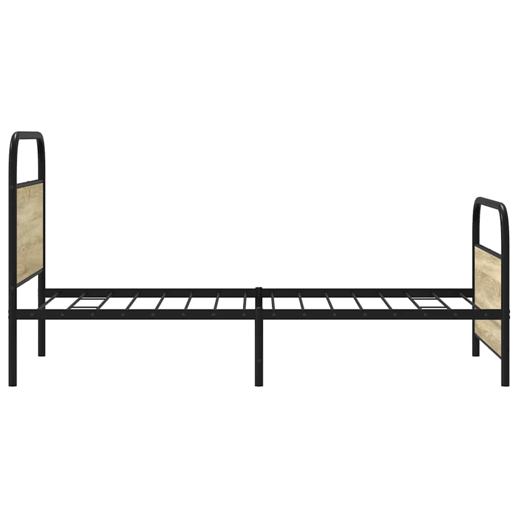 Cadre de lit sans matelas 100x200 cm chêne sonoma