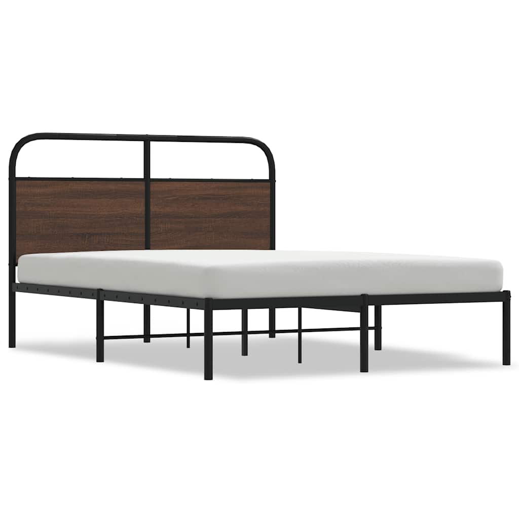 Cadre de lit sans matelas 120x190 cm chêne marron