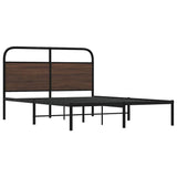 Cadre de lit sans matelas 120x190 cm chêne marron