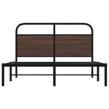 Cadre de lit sans matelas 120x190 cm chêne marron