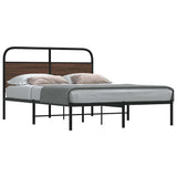 Cadre de lit sans matelas 120x190 cm chêne marron