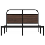 Cadre de lit sans matelas 140x190 cm chêne marron