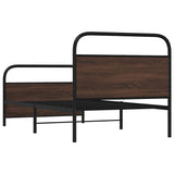 Cadre de lit sans matelas 100x190 cm chêne marron