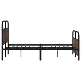 Cadre de lit sans matelas 120x190 cm chêne marron