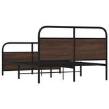 Cadre de lit sans matelas 120x190 cm chêne marron