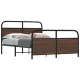 Cadre de lit sans matelas 120x190 cm chêne marron