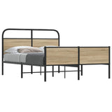 Bed frame without mattress 140x190 cm sonoma oak