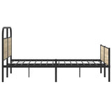 Bed frame without mattress 140x200 cm sonoma oak