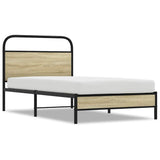 Cadre de lit sans matelas 100x190 cm chêne sonoma