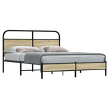 Cadre de lit sans matelas 150x200 cm chêne sonoma