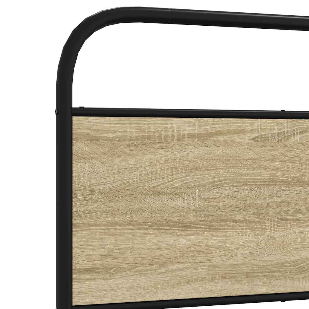 Bed frame without mattress 160x200 cm sonoma oak