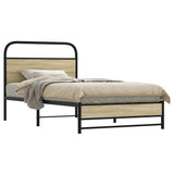 Cadre de lit sans matelas 90x190cm chêne sonoma bois ingénierie