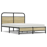 Cadre de lit sans matelas 120x200 cm chêne sonoma