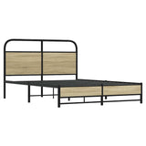 Cadre de lit sans matelas 120x200 cm chêne sonoma