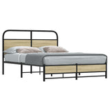 Cadre de lit sans matelas 120x200 cm chêne sonoma