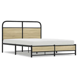 Cadre de lit sans matelas 140x190 cm chêne sonoma