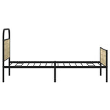 Cadre de lit sans matelas 90x190cm chêne sonoma bois ingénierie