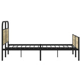 Cadre de lit sans matelas 140x190 cm chêne sonoma