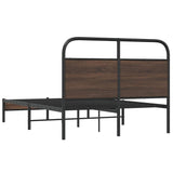 Cadre de lit sans matelas 120x190 cm chêne marron