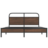 Cadre de lit sans matelas 160x200 cm chêne marron