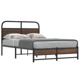 Cadre de lit sans matelas 120x190 cm chêne marron