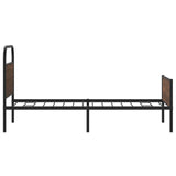 Cadre de lit sans matelas 100x200 cm chêne marron