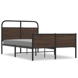 Cadre de lit sans matelas 120x190 cm chêne marron