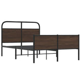 Cadre de lit sans matelas 120x190 cm chêne marron